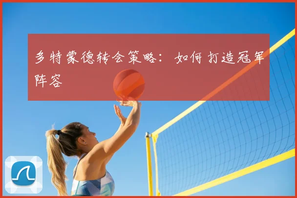 多特蒙德转会策略：如何打造冠军阵容